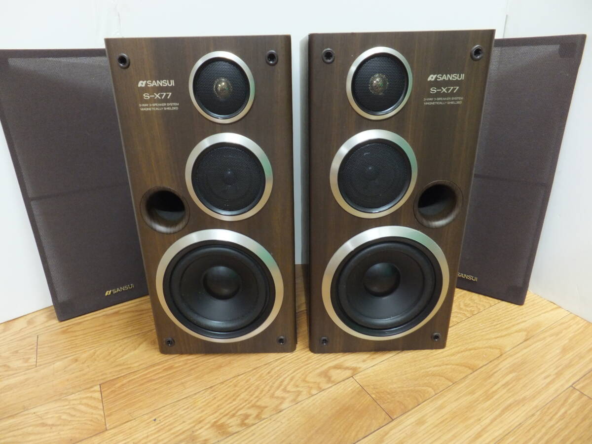 中古】Sansui サンスイ スピーカー S-M70 3ウェイスピーカーシステム