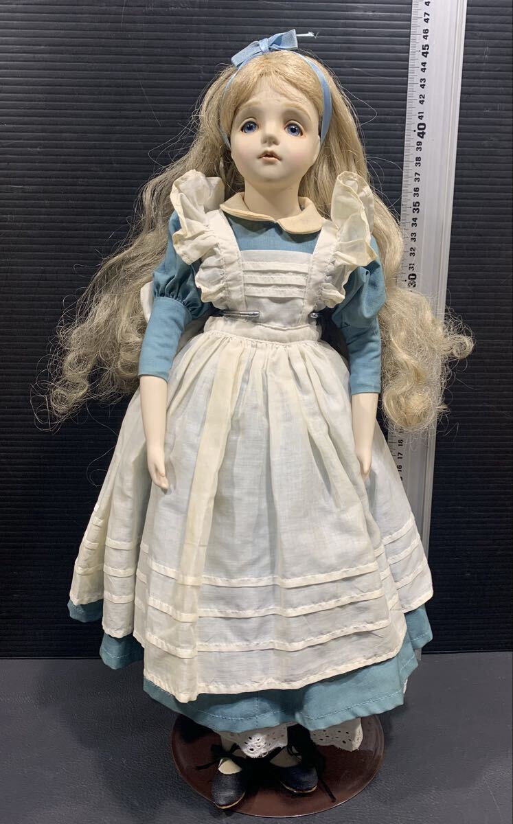 アンティーク 人形 中古】3006[ビスクドール]若月まり子 NT 身長約64cm 人形 創作人形 美