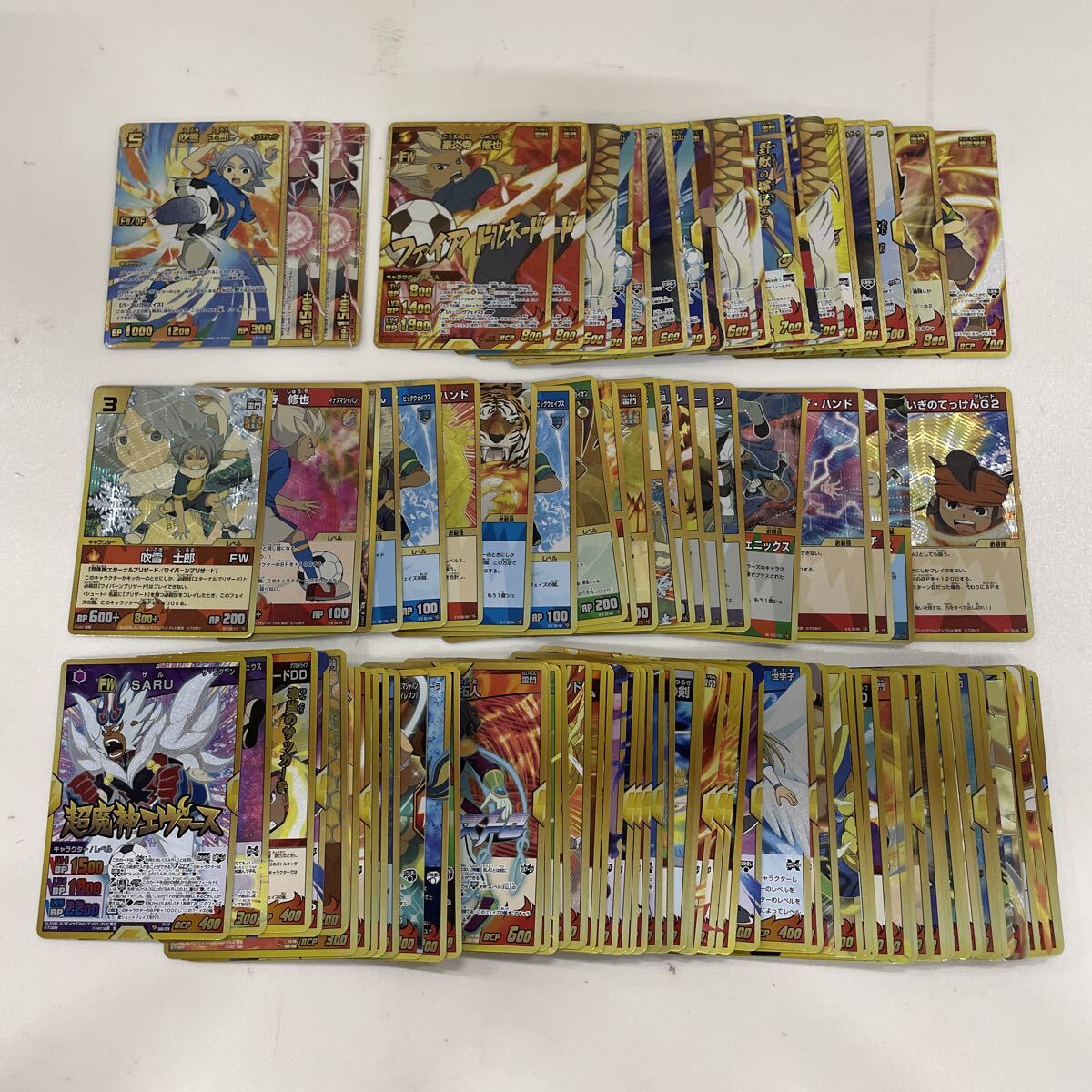 新品】未開封□イナズマイレブンTCG BOX(24パック入)＋25パック 合計49