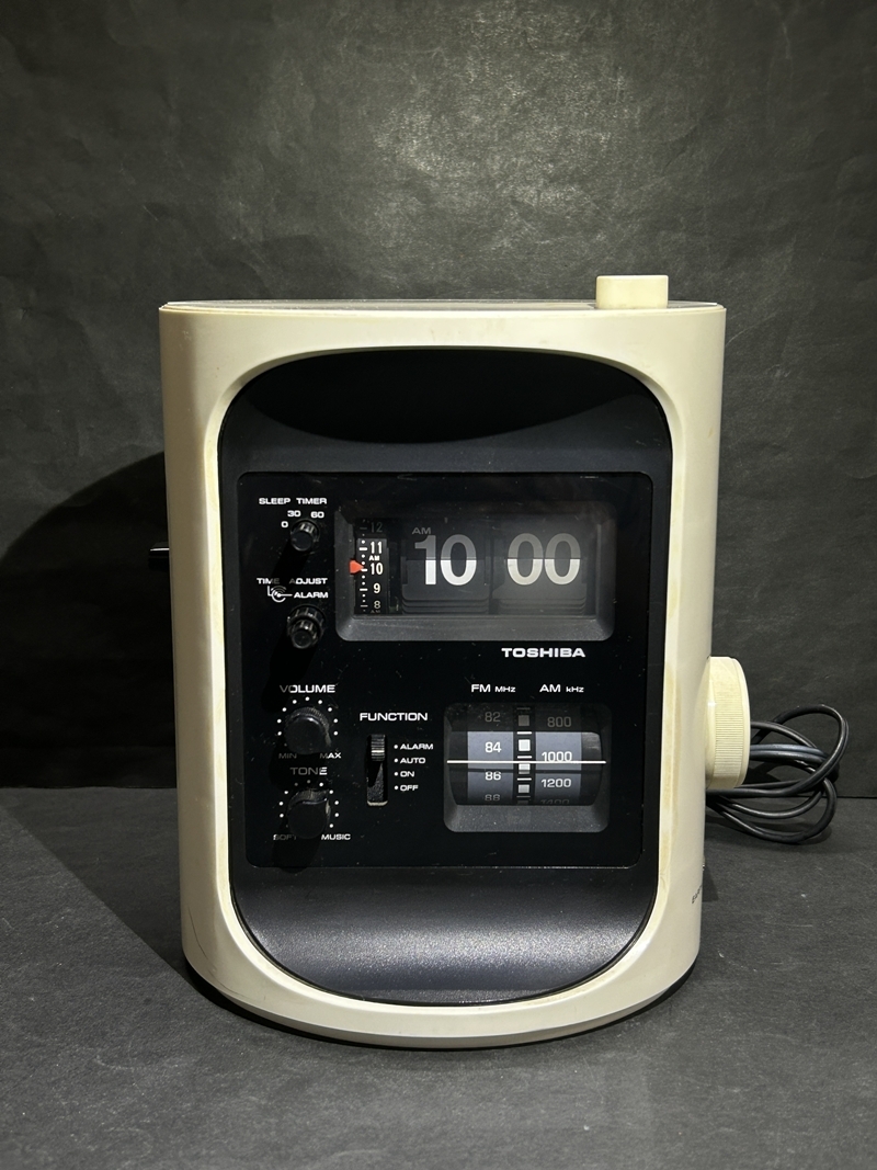 中古】昭和レトロ ナショナル/national デジタルクロックラジオ RC