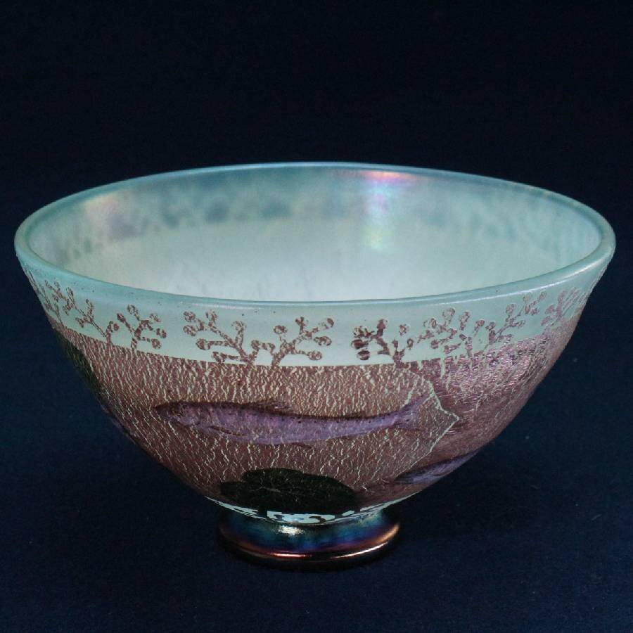 ガラス工芸作家・美術史研究者 由水常雄監修 正倉院御物 白琉璃碗（白