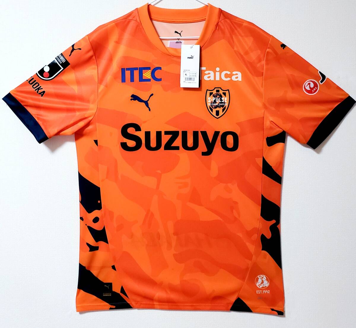 プーマ製 清水エスパルス ユニフォーム/2005／背番号12／L〜Oサイズ 新品】貴重＊清水エスパルス 2005年/2006年のユニフォーム 10番 半袖