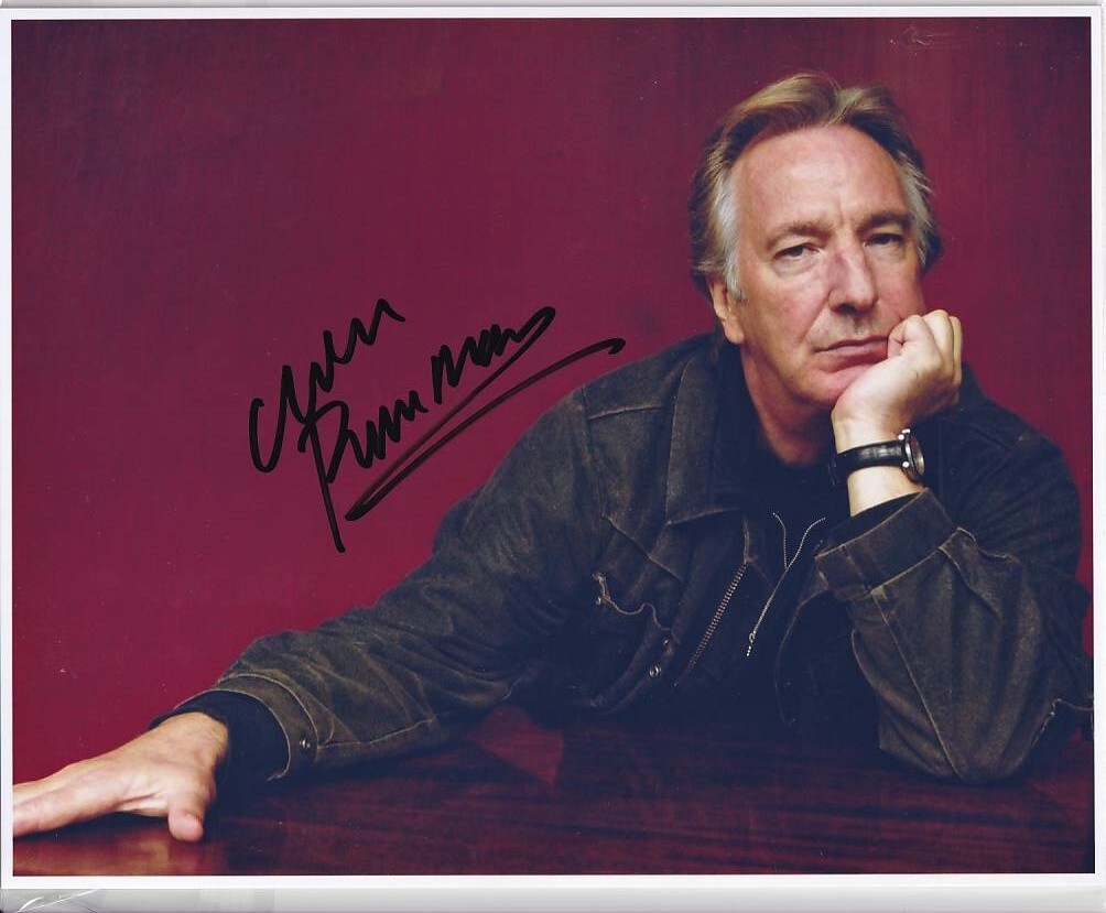 新品】アラン・リックマン 直筆サインフォト/写真 ハリーポッター Alan