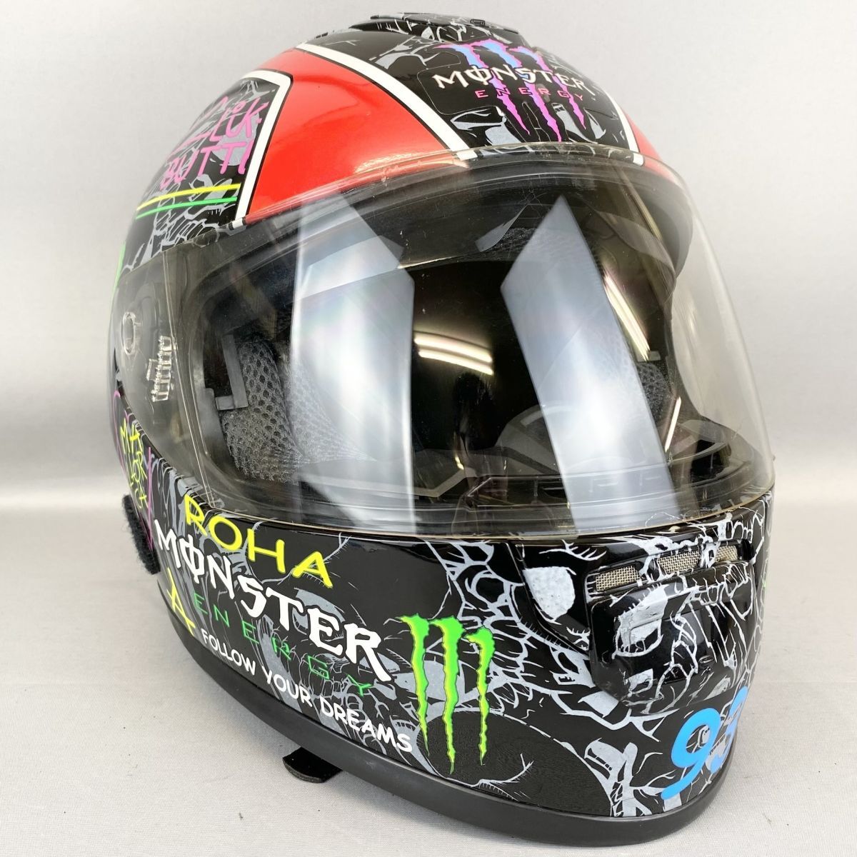 GXT フルフェイスヘルメット Monster Energy YH-9176】Jiekai x Monster Energy コラボ フリップアップ フル