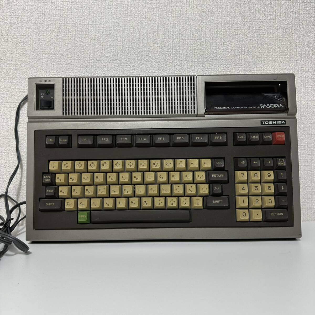 中古】東芝 MSXパソコン PASOPIA IQ（HX-31）パソピアIQ 本体の落札