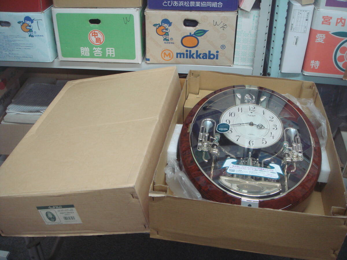 中古】リズム時計 スモールワールド カーニバルタウン からくり時計