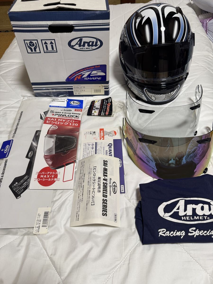 中古】Arai アライ RX-7 RR3 RRⅢ フルフェイスヘルメット NAKANO 中野