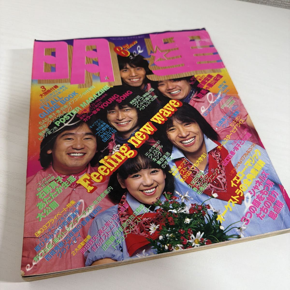訳あり】1980年代 当時物 中森明菜/近藤真彦 明星か平凡の付録
