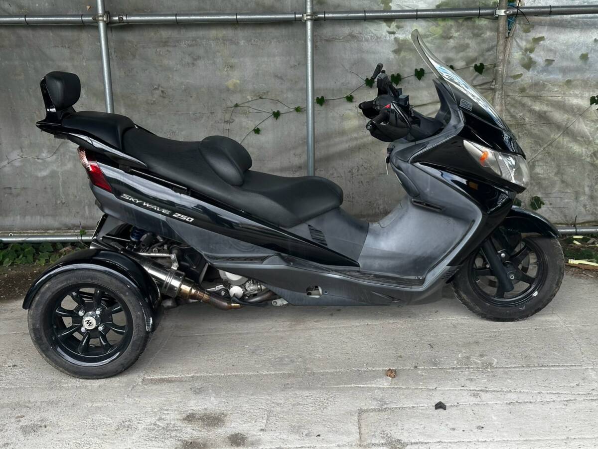 新品】［スカイウェイブ250］SUZUKI 新品 カチアゲ ステンレスマフラー