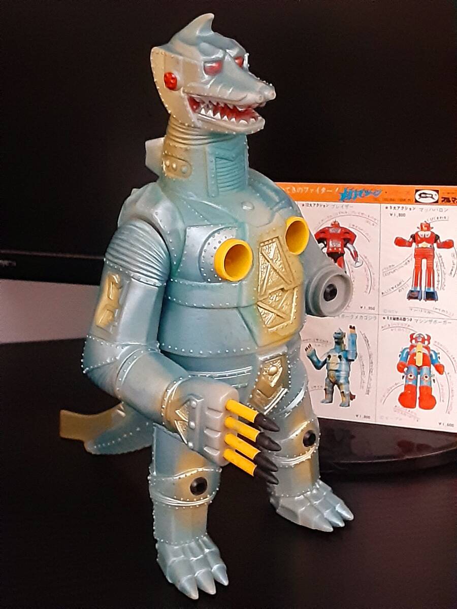 当時物 2体まとめて ブルマァク マッハバロン 敵 ロボット ソフビ人形