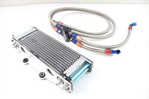 ZRX1100.1200R用 ACTIVEラウンドオイルクーラー（取付ステー付）+