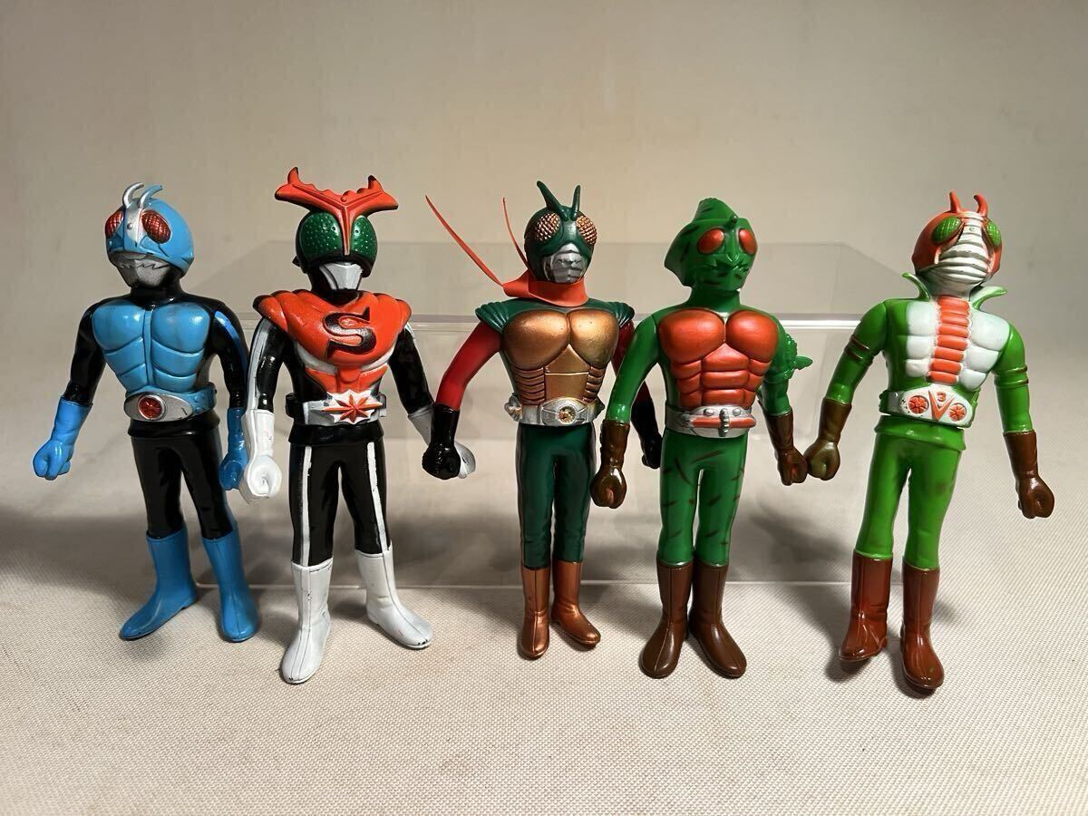 仮面ライダー2号 V3 X ZX ライダーマン 仮面ライダーアマゾン ソフビ