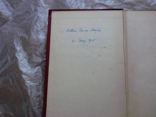 直筆サイン入り sherlock コナン・ドイル直筆サイン入シャーロック・ホームズ炉辺物語1908年初版