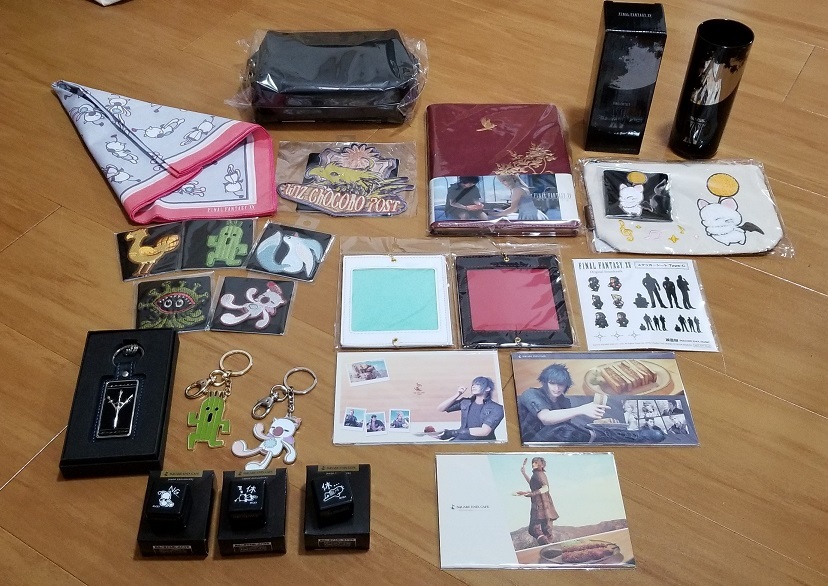即決】スクエニカフェ FF15 FF14 グッズ まとめ売り グラス 