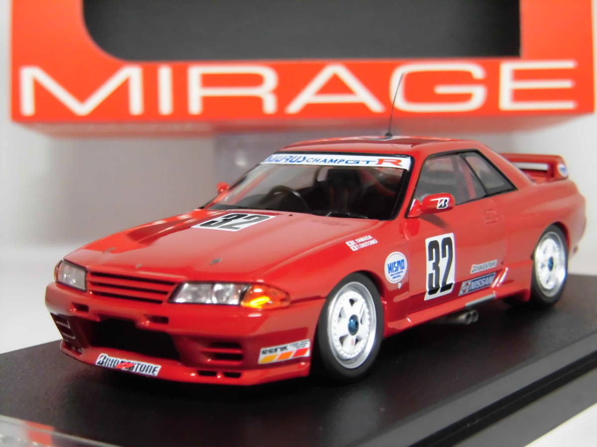 hpi MIRAGE 1/43 Saurus Champ スカイライン GT-R BNR32 JTC 1991 (No