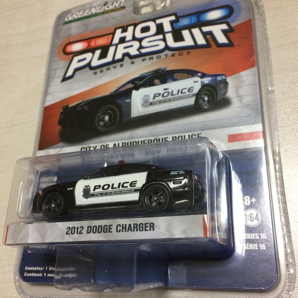 GREENLIGHT HOT PURSUIT 2012 DODGE CHARGER ALBUQUERQUE NEW MEXICO POLICE