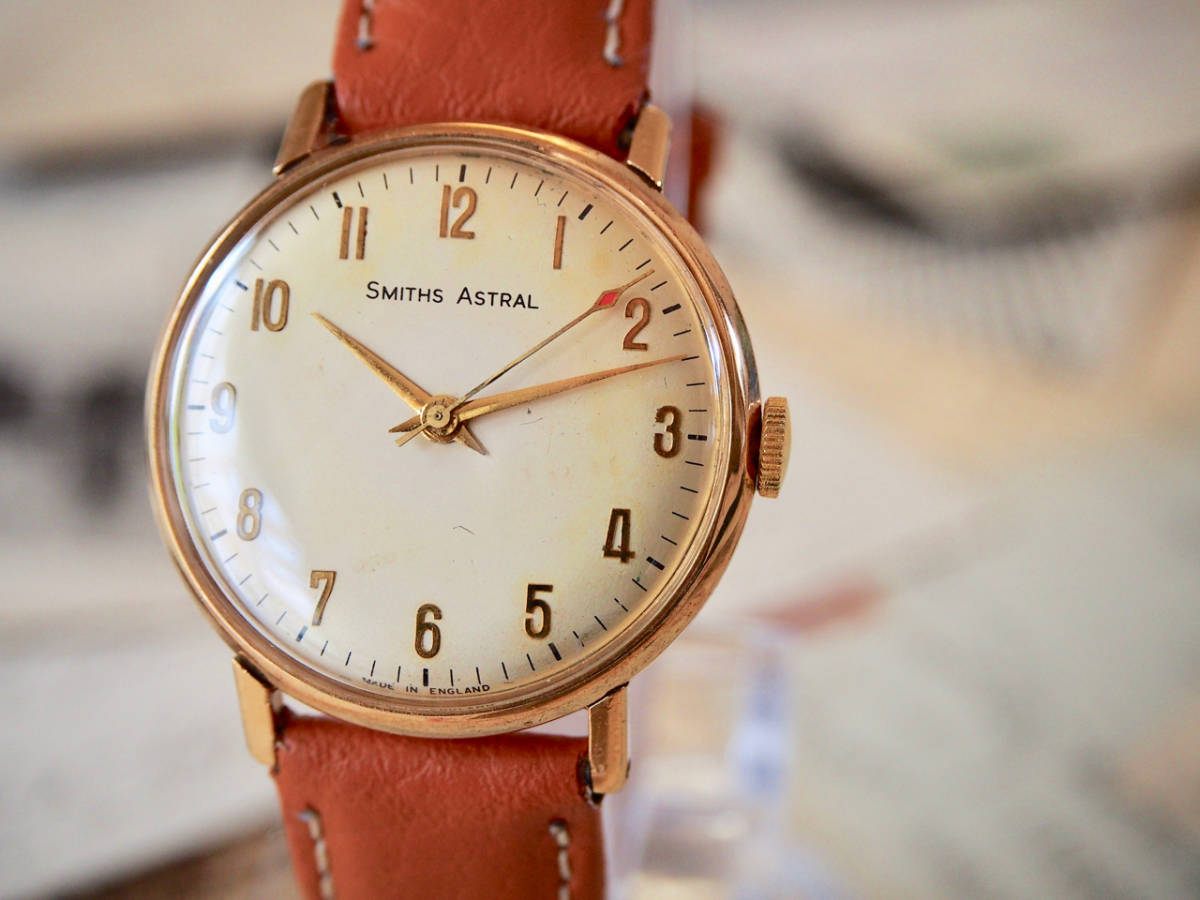 1960年代 スミス SMITHS アストラル 9金無垢 腕時計 34 mm