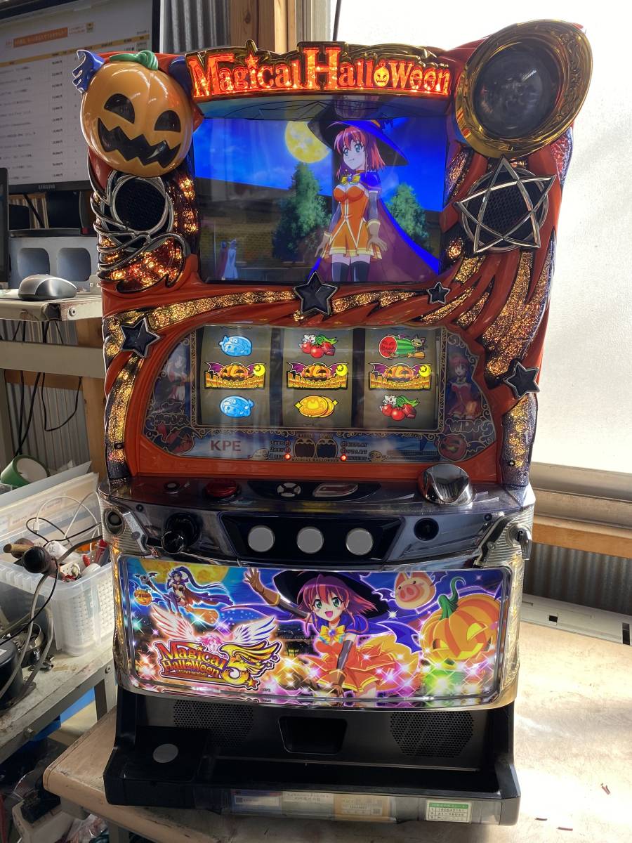 パチスロ実機 5号機 マジカルハロウィン５ コイン不要機付 無料オプションあり の落札情報詳細 ヤフオク落札価格情報 オークフリー スマートフォン版
