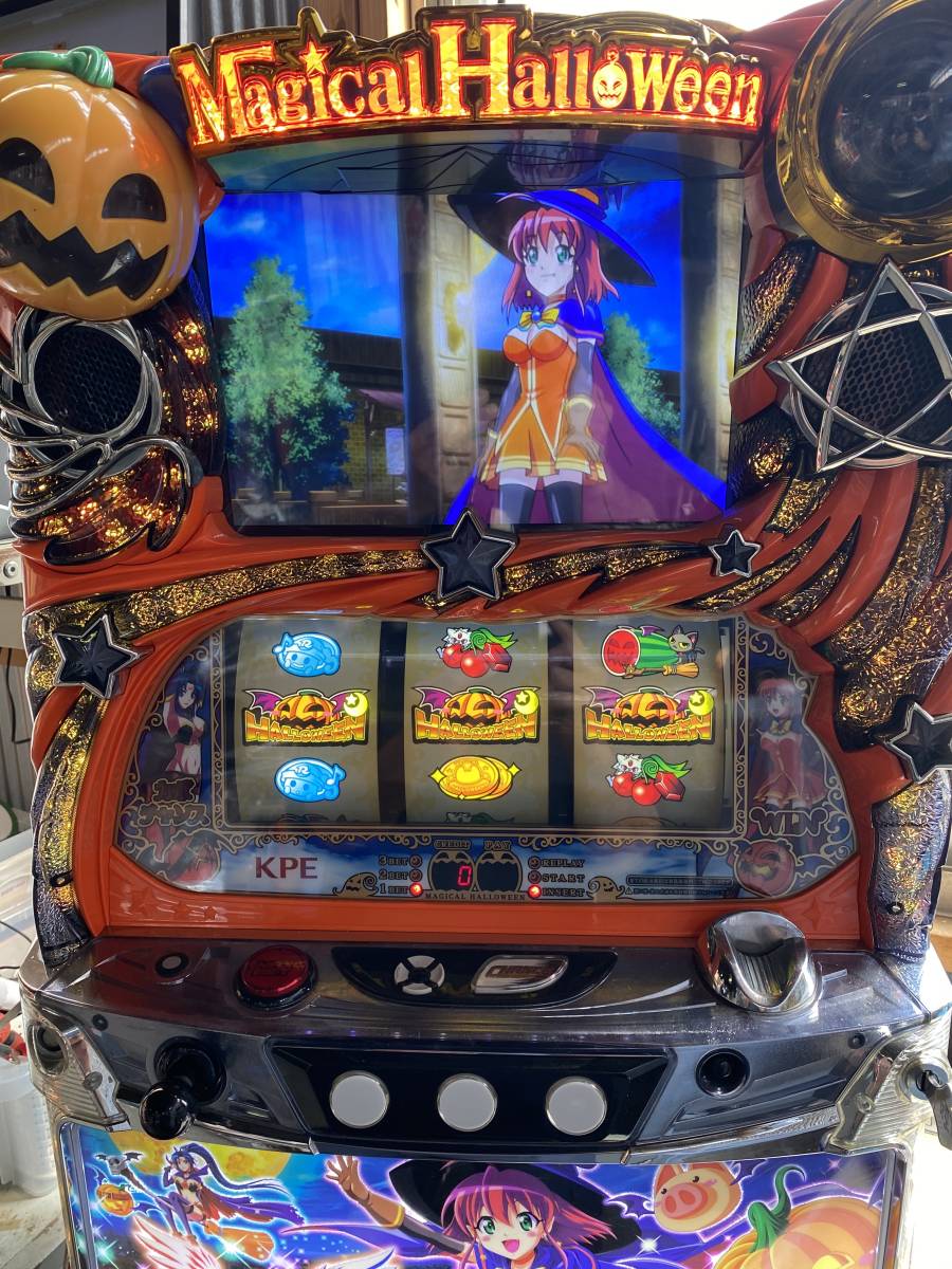 パチスロ実機 5号機 マジカルハロウィン５ コイン不要機付 無料オプションあり の落札情報詳細 ヤフオク落札価格情報 オークフリー スマートフォン版