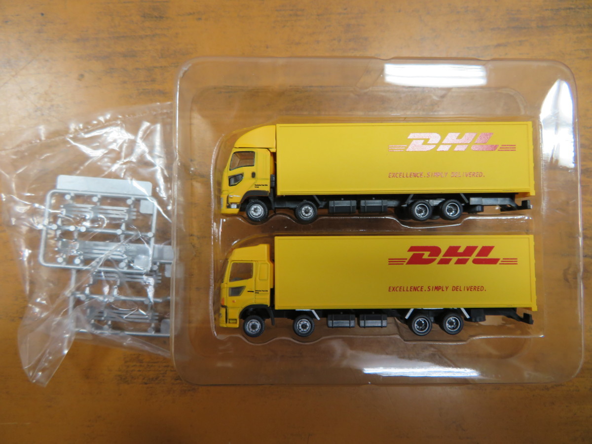 tm544☆同梱不可 トラックコレクション 1/150 DHL大型トラックセット