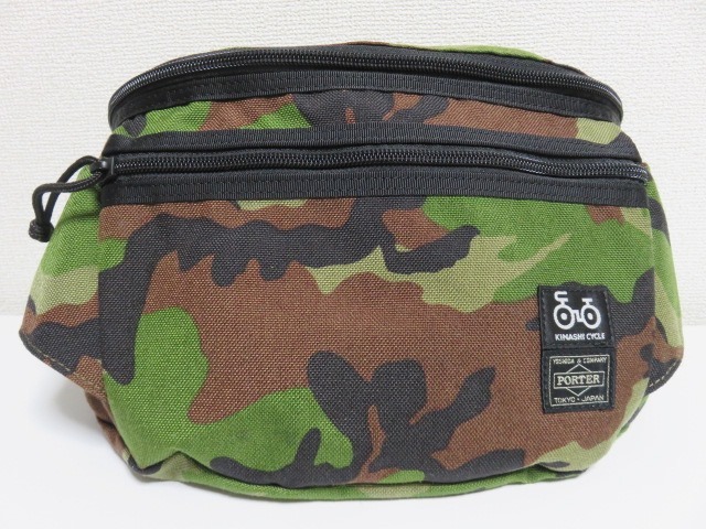 木梨サイクル ポーター ウエストバッグ 迷彩