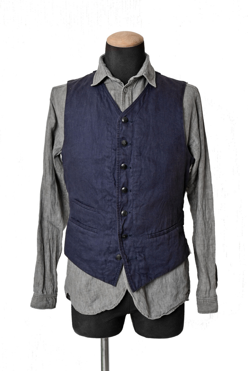 19aw ディーンフジオカ シャーロック 着 スズキタカユキ ウェストコート ネイビー Suzuki Takayuki ベスト ジレ メンズ の落札情報詳細 ヤフオク落札価格情報 オークフリー スマートフォン版