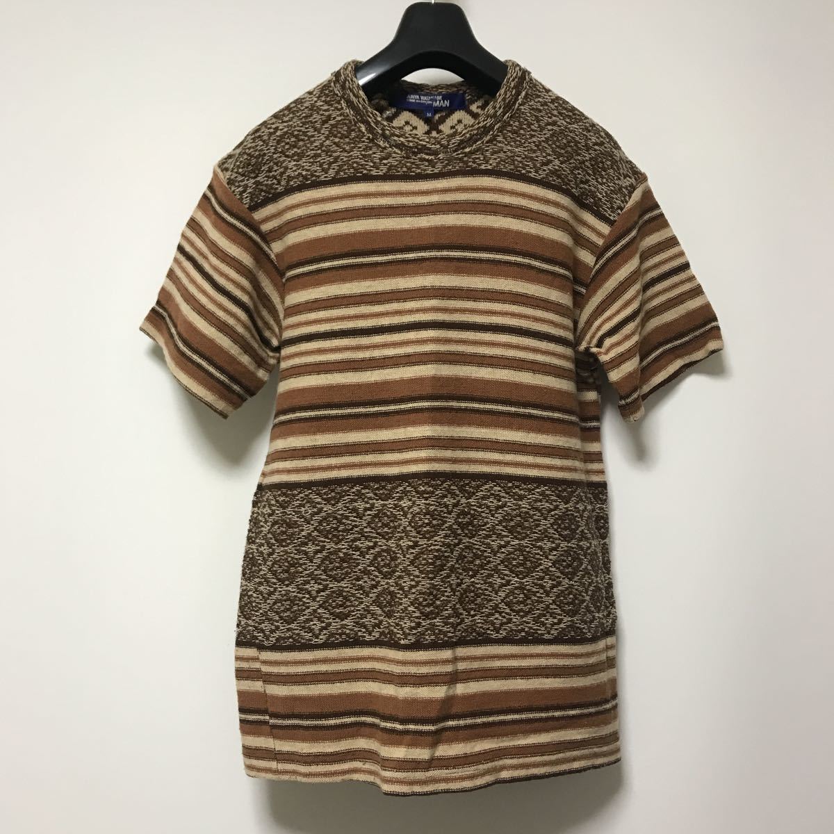 JUNYA WATANABE MAN 半袖ニット ジャガード 鯉柄 JUNYA WATANABE MAN 半袖ニット ジャガード 鯉柄 ジュンヤワタナベ