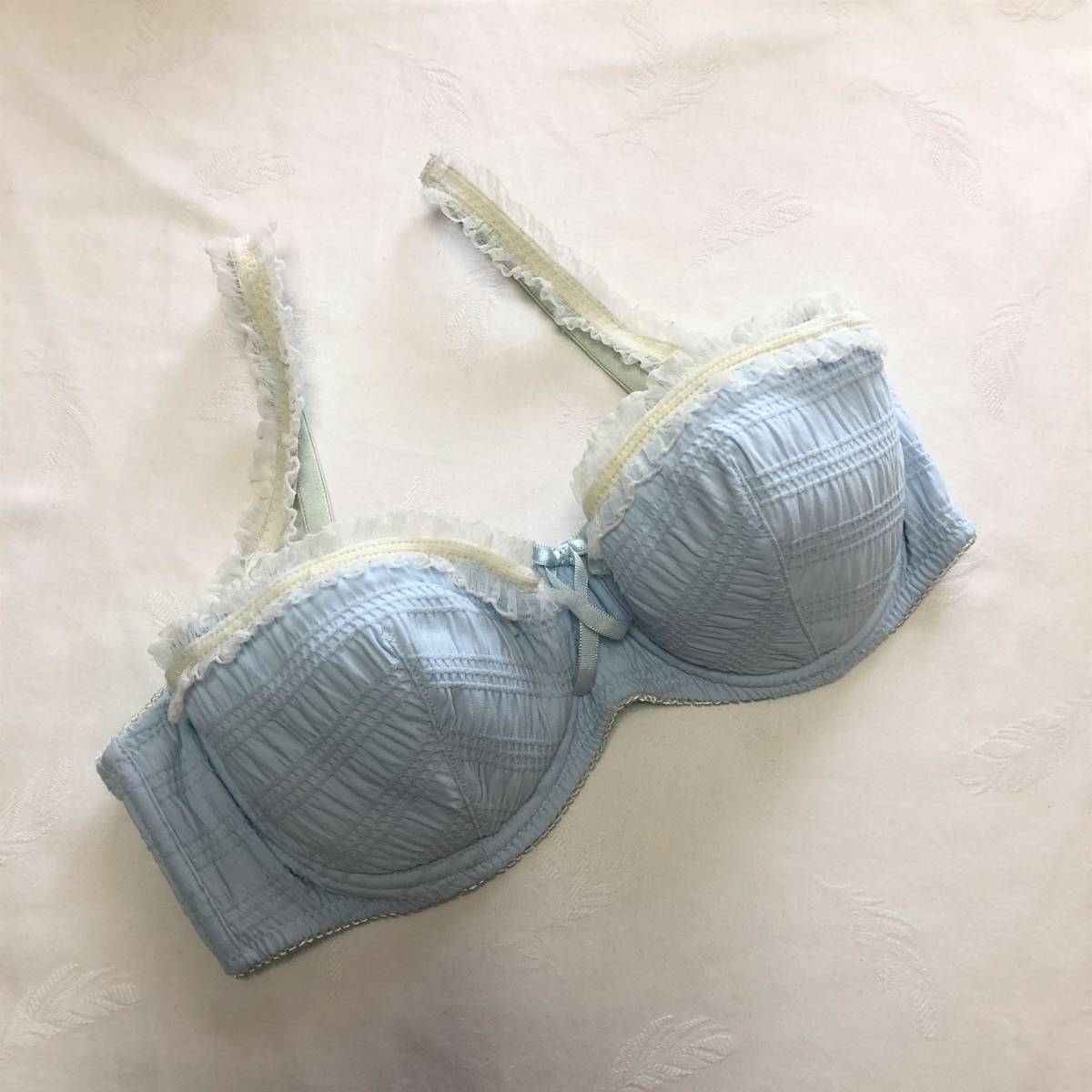 新品 Jk ｅｃｏ 整理品 ティーンズ キュート ロリアンミル Rolian Mille 水色 レース ブラジャー ｃ70 難あり の落札情報詳細 ヤフオク落札価格情報 オークフリー スマートフォン版