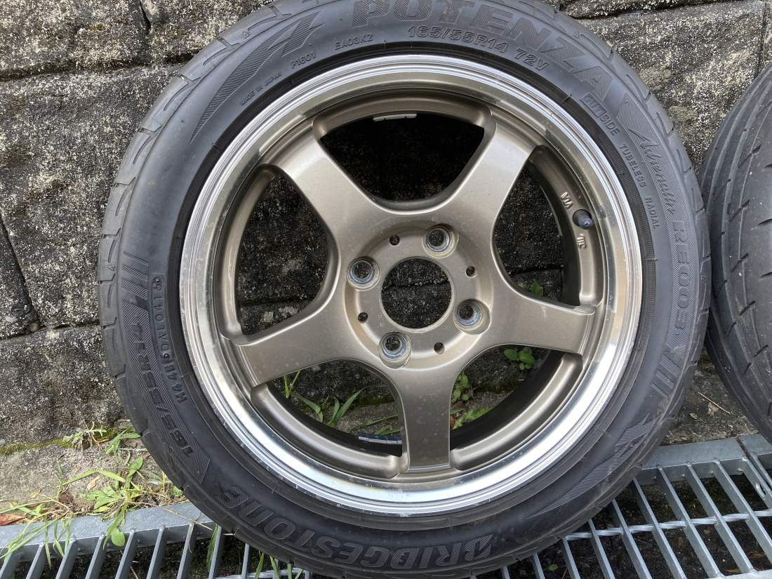 165/55R14 タイヤホイールセット ほぼ新品 お得なタイヤホイールセット 