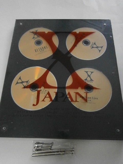 【非売品・貴重】X JAPANライブDVDゴールドディスク 非売品】DVD購入特典レプリカゴールドディスクスタンド当選プレゼント