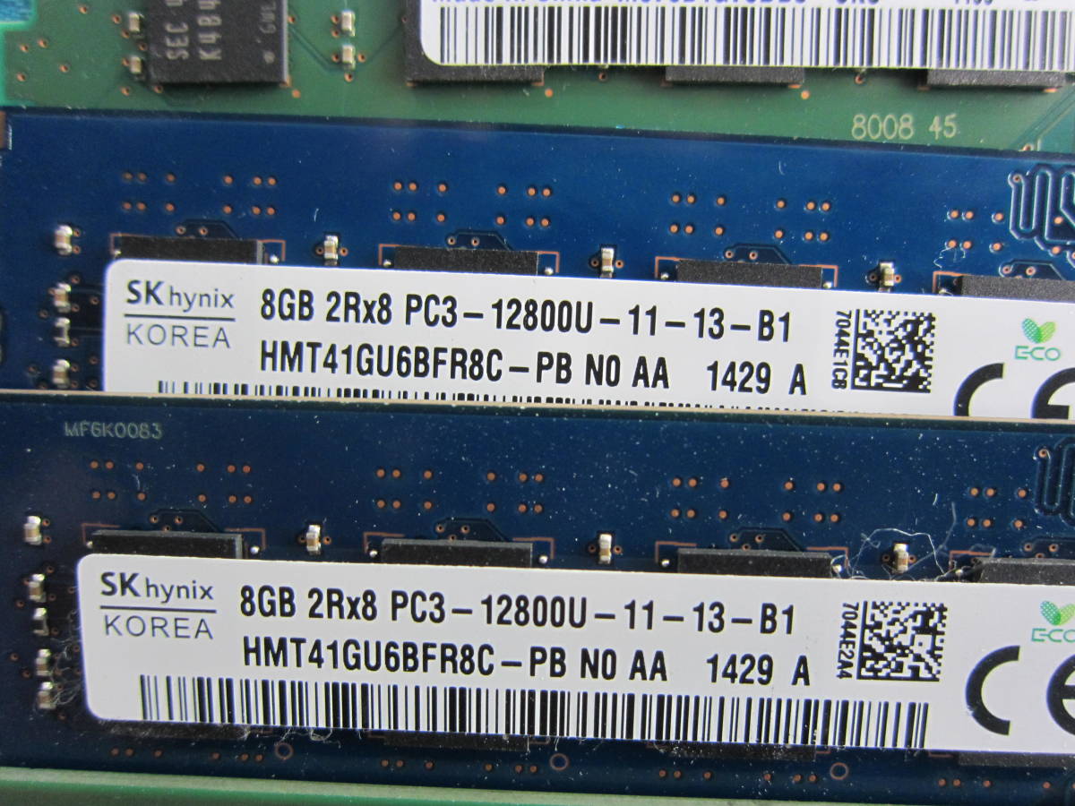 S 8060 メーカー混在 メモリ 8gb Pc3 Ddr3 1600 6枚セット 動作確認済み の落札情報詳細 ヤフオク落札価格情報 オークフリー スマートフォン版