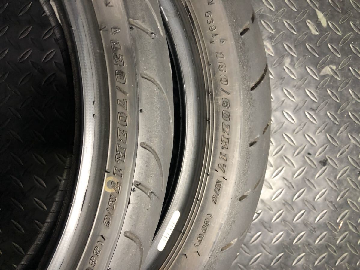 ダンロップロードスマート3 送料無料前後セットバリ山1 70zr17 160 60zr17 バイク用オンロードタイヤ製造年年まだまだ使用可能 タイヤ の落札情報詳細 ヤフオク落札価格情報 オークフリー スマートフォン版