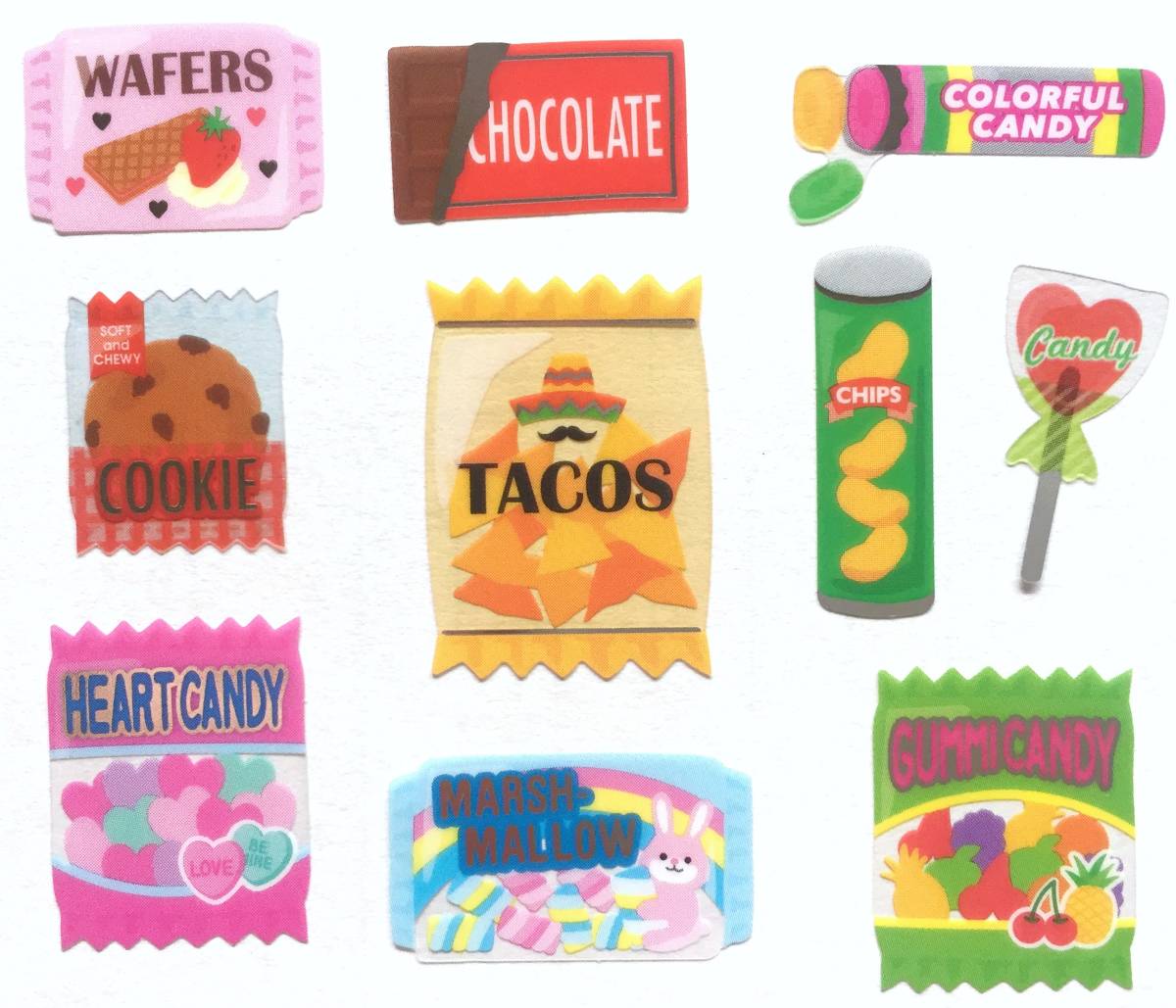 新品 新品即決 お菓子 透明 フレークシール10種40枚 スナック チップ キャンディー 飴 グミ チョコ チョコレート クッキー マシュマロ 女子 手帳 の落札情報詳細 ヤフオク落札価格情報 オークフリー スマートフォン版
