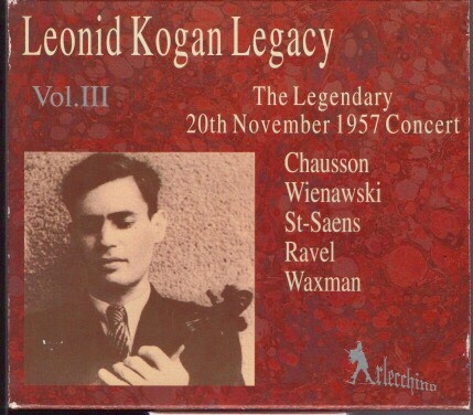 レオニード・コーガン,LEONID KOGAN LEGACY Vol.ⅩⅩⅩⅢBACH