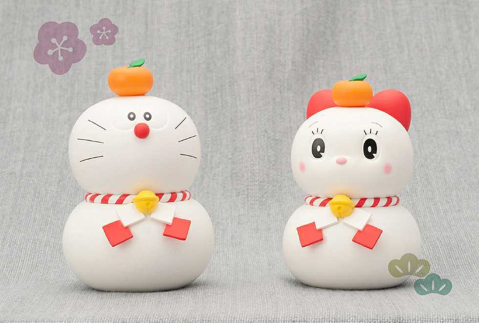 新品未開封】ドラえもん ドラミちゃん 鏡餅フィギュアセット(小