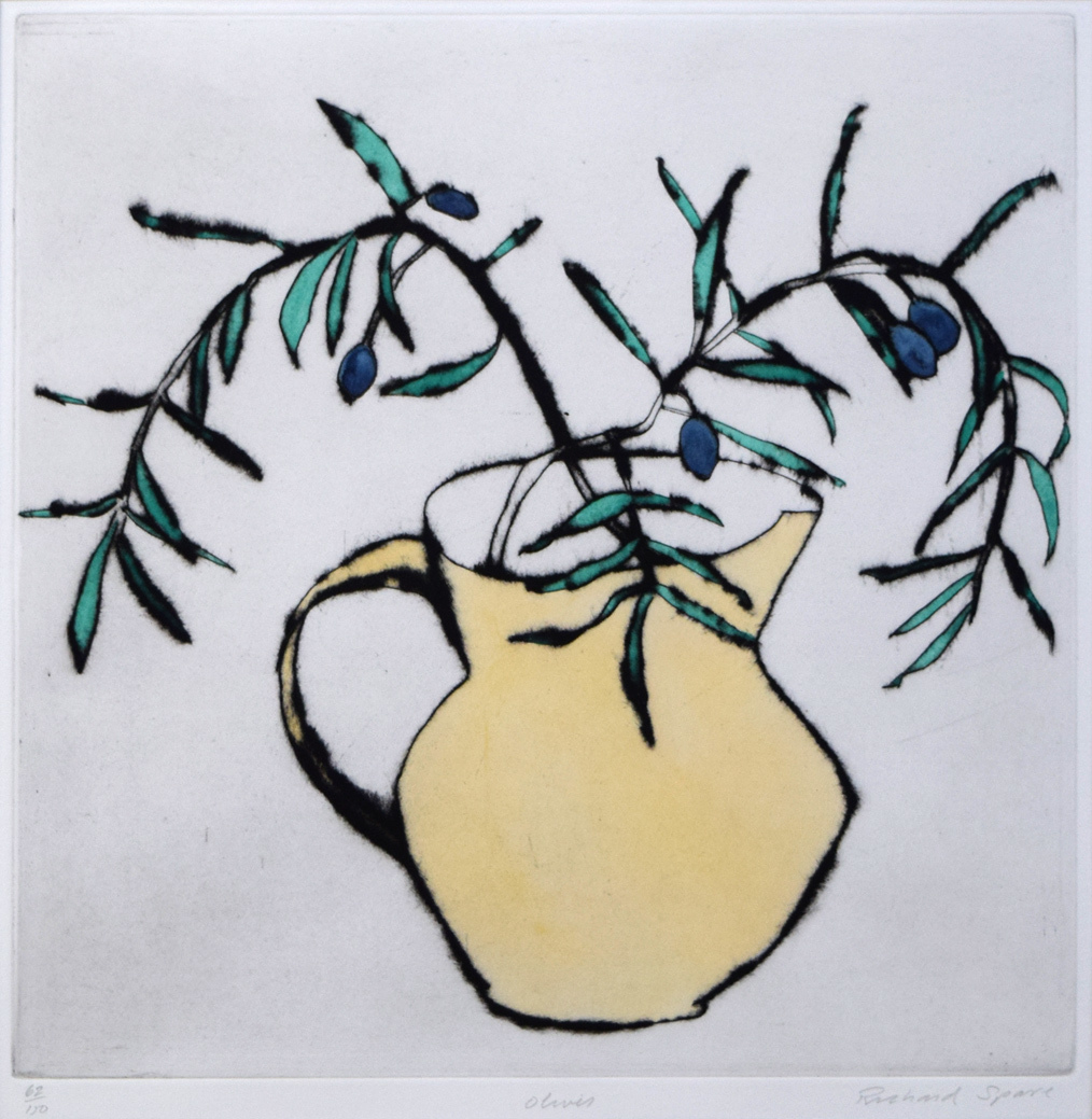 リチャード・スペア 「 Olive Branch 」 オリーブの枝 銅版画 ドライ
