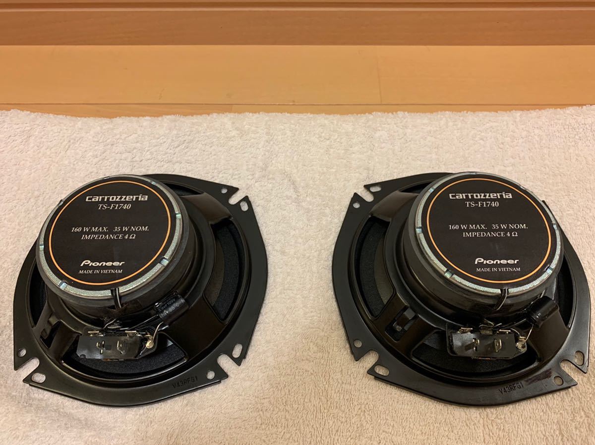 美品 カロッツェリア Carrozzeria Ts F1740 コアキシャル 同軸 カスタムフィットスピーカー の落札情報詳細 ヤフオク落札価格情報 オークフリー スマートフォン版