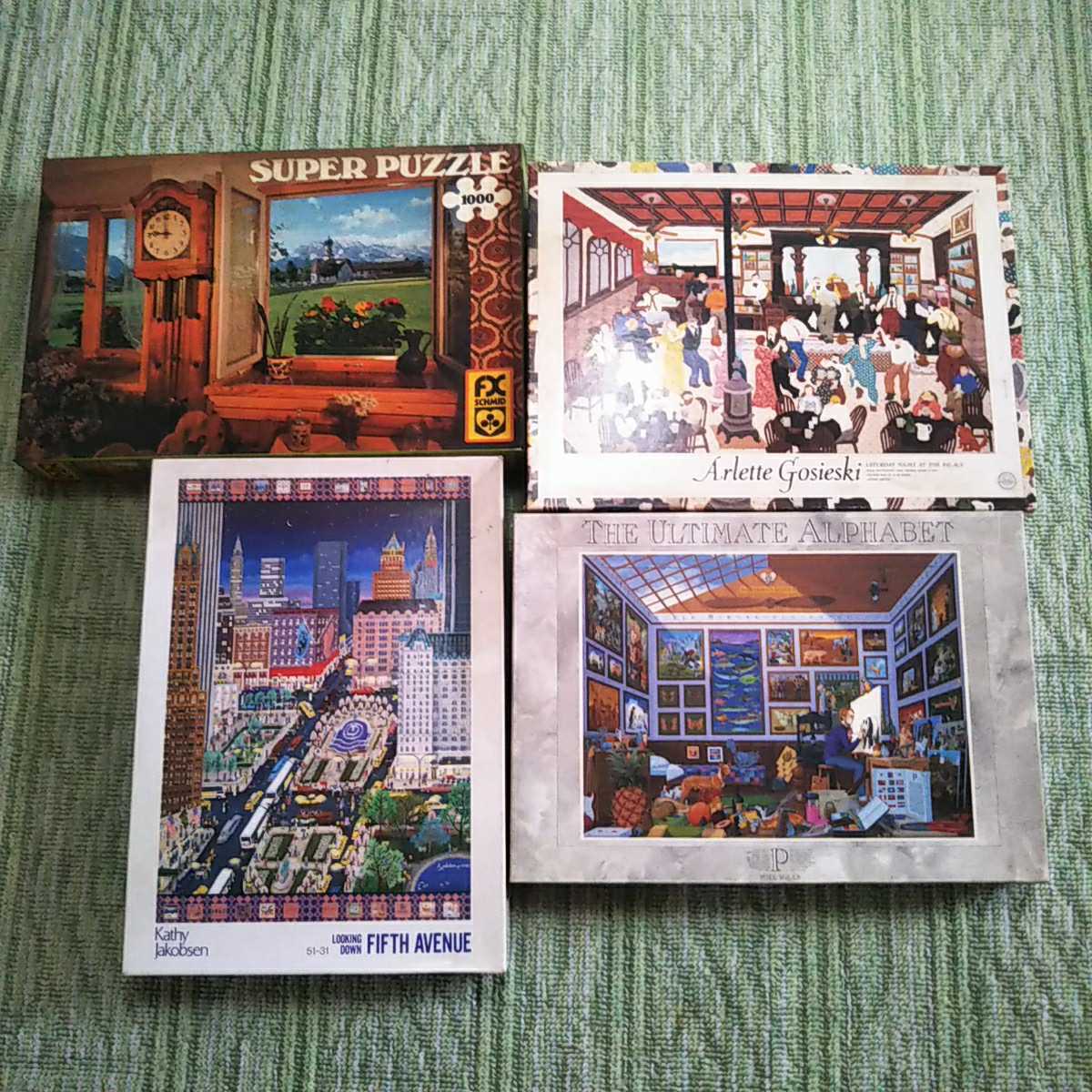 バイクと車のジグソーパズル　4点　まとめ売り バイクと車のジグソーパズル 4点 まとめ売り