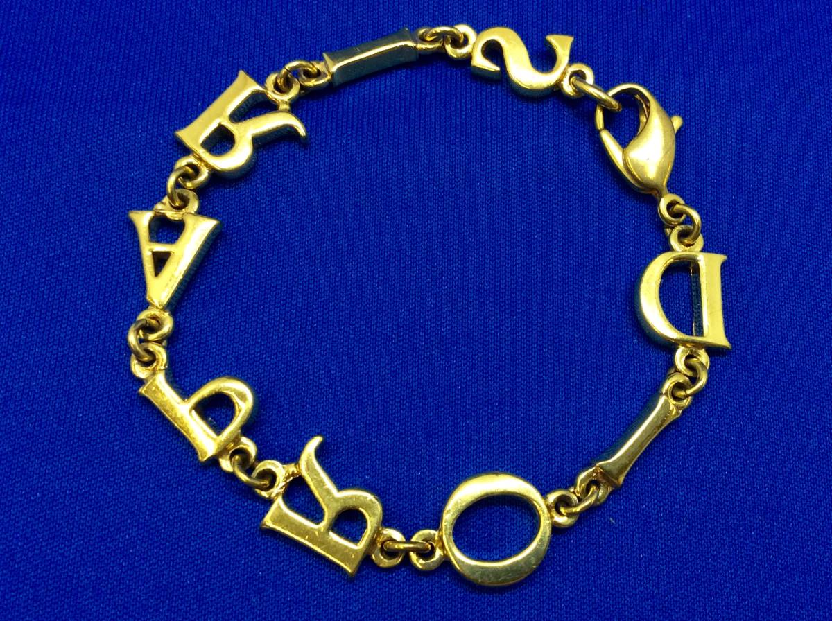 C93♪Christian Dior ディオール アルファベット ブレスレット ロゴ C93♪Christian Dior ディオール アルファベット ブレスレット ロゴ