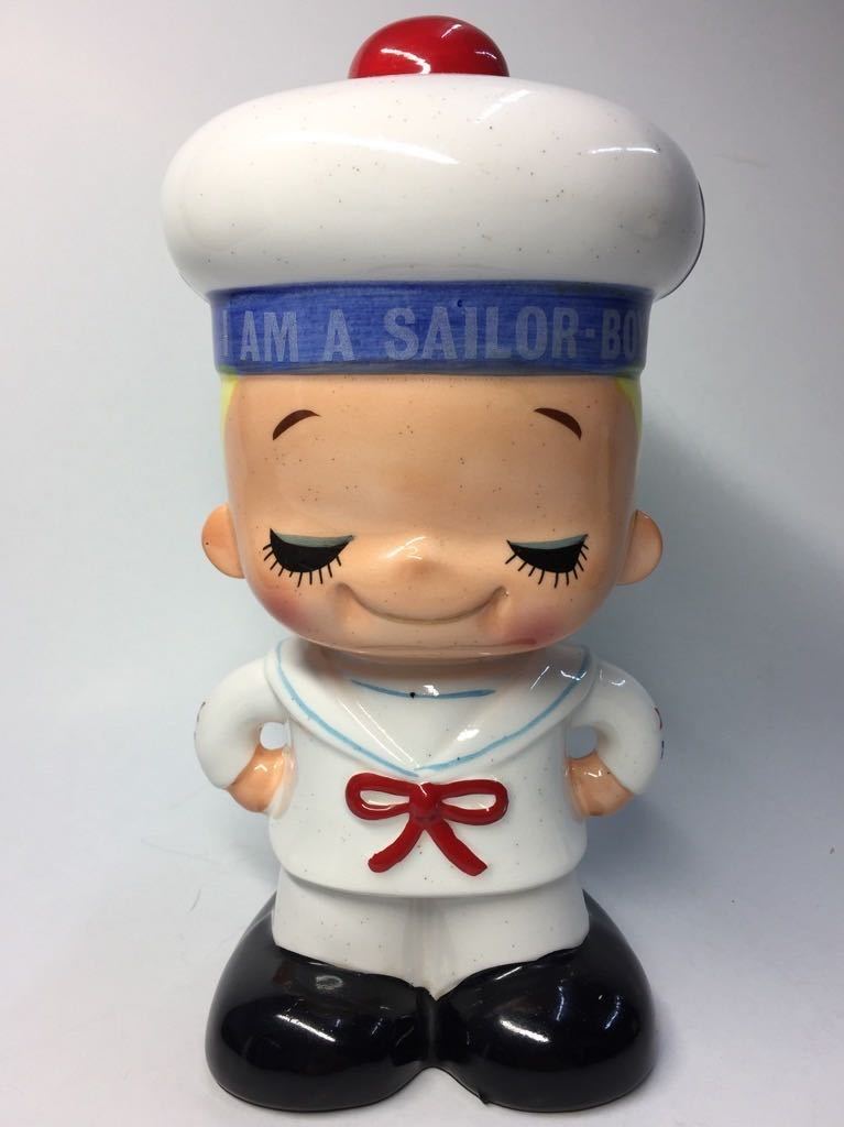 内藤ルネ「I AM A SAILOR BOY」陶器
