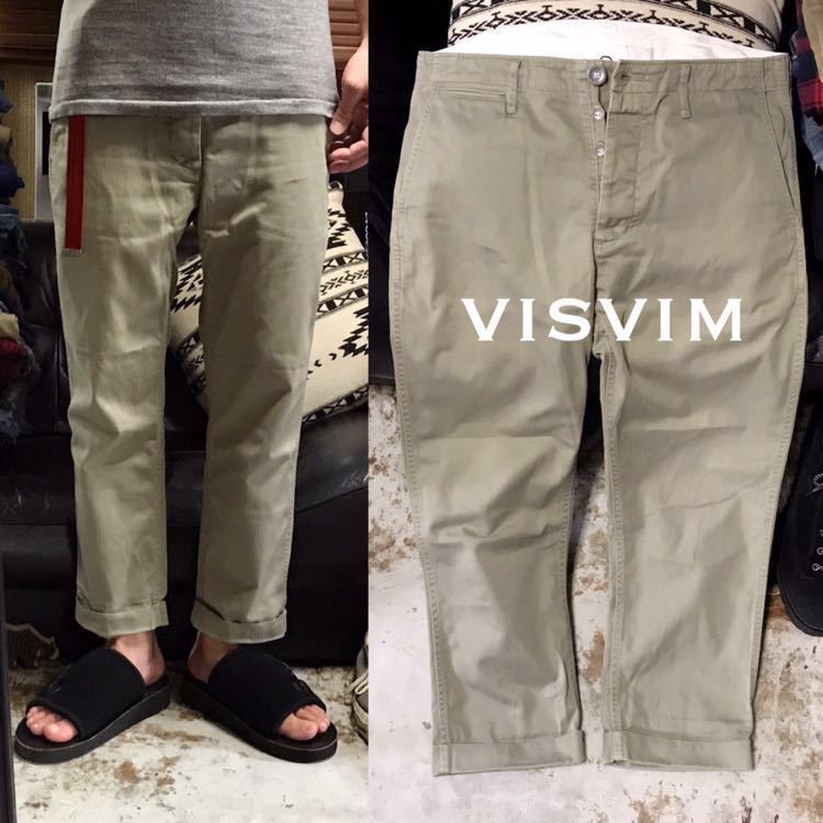 美中古品 VISVIM ビズビム HIGH WATER SLACKS ハイウォーター