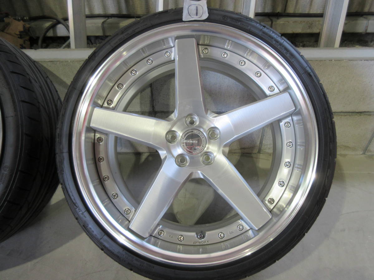 美品】WORK GNOSIS pcd100 見易かっ 19inch 2ピース