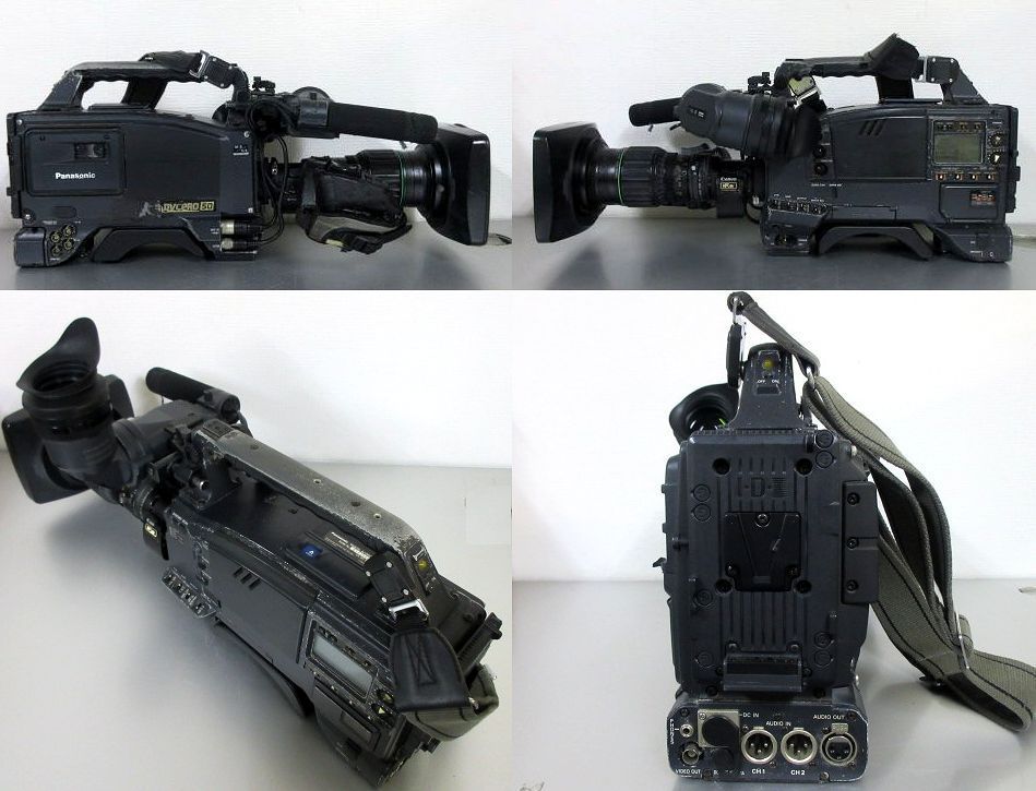 Panasonic AJ-D610WAビデオカメラ とFUJINONレンズ ☆業務用カメラ☆Panasonic DVCPRO50 AJ-D910WA/Canon IF XS J11a×4.5