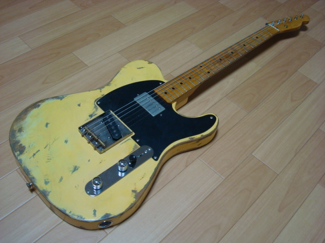 プライベートカスタム　SQUIER製テレキャスターを50年代風フロントハム改造 プライベートカスタム SQUIER製テレキャスターを50年代風フロントハム