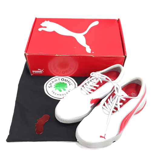 プーマ サイズ 24 5cm クラブ 72 01 ゴルフシューズ スニーカー レディース 白 赤 付属品有り Puma の落札情報詳細 ヤフオク落札価格情報 オークフリー スマートフォン版