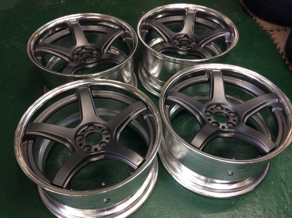 売ります様専用　WORK T5R2P 5H114.3 18 9j 10j レヴォーグにWORK エモーション T5R 2Pのディープコンケイブ