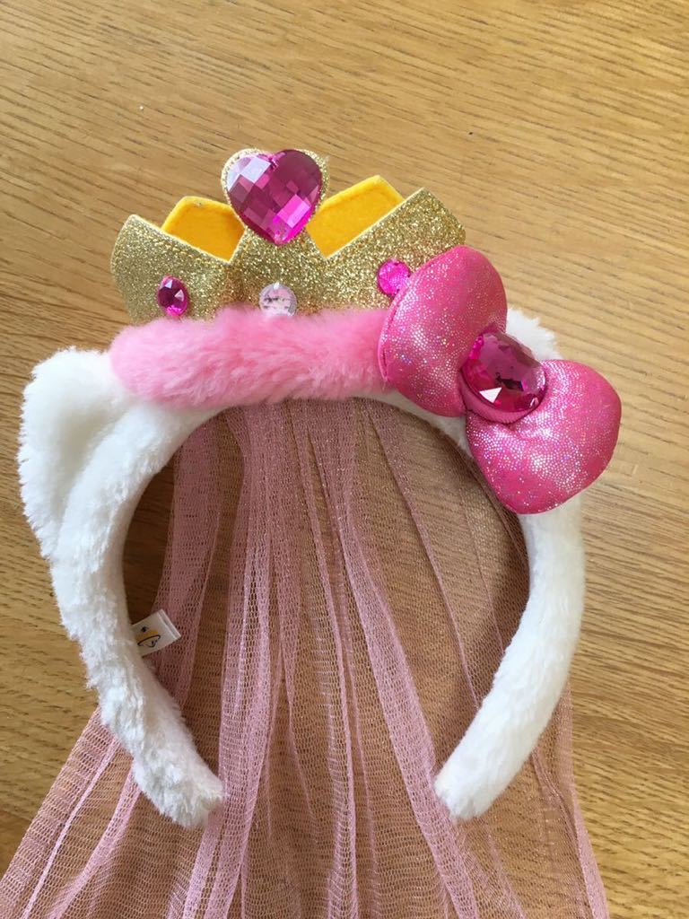 K 美品 ハローキティーhallo Kitty Usj カチューシャ 仮装グッズ プリンセス ユニバーサルスタジオジャパン サンリオ 送料198円 の落札情報詳細 ヤフオク落札価格情報 オークフリー スマートフォン版