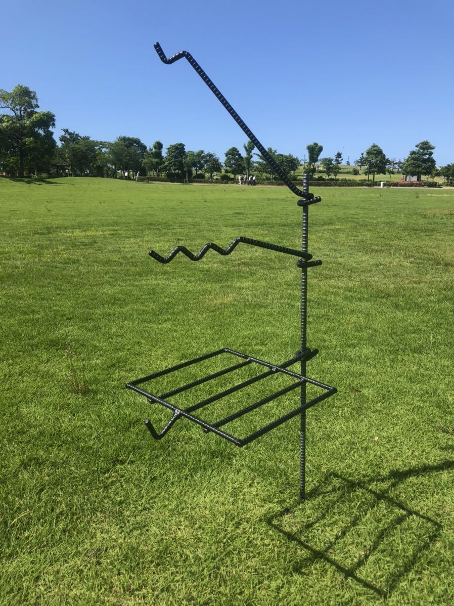 新品 メインポールを太くしてより安定性をupさせました ファイヤーハンガー焚き火ハンガー 焚火スタンドランタンハンガーキャンプ焚き火台 の落札情報詳細 ヤフオク落札価格情報 オークフリー スマートフォン版