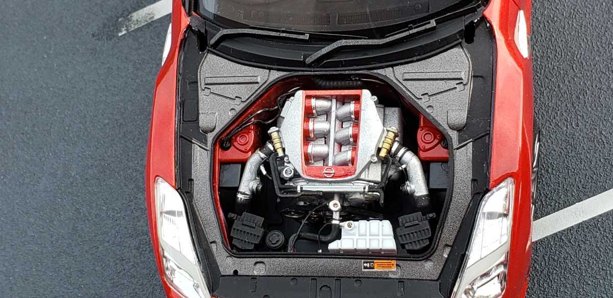 1/24プラモデル完成品 さらばあぶない刑事 GTR☆彡R35 エンジン・内装