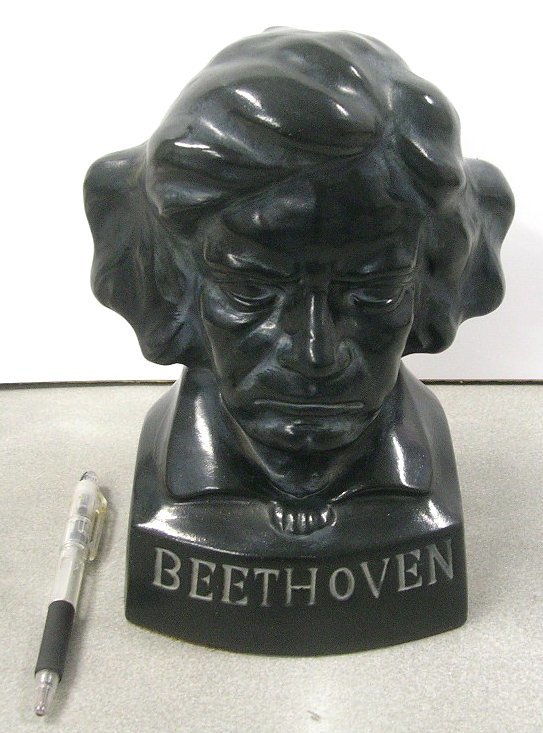 輸入木製オブジェ　ベートーヴェン ベートーヴェン ブロンズ風オブジェ 像 インテリア クラシック